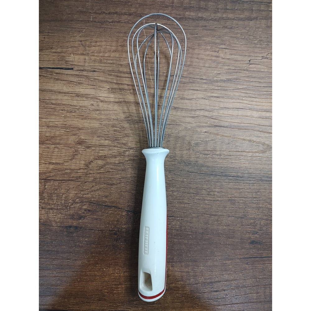 Leifheit Whisk Kitchen Utensil White Plastic Handle U88